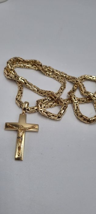 Złoty męski łancuszek