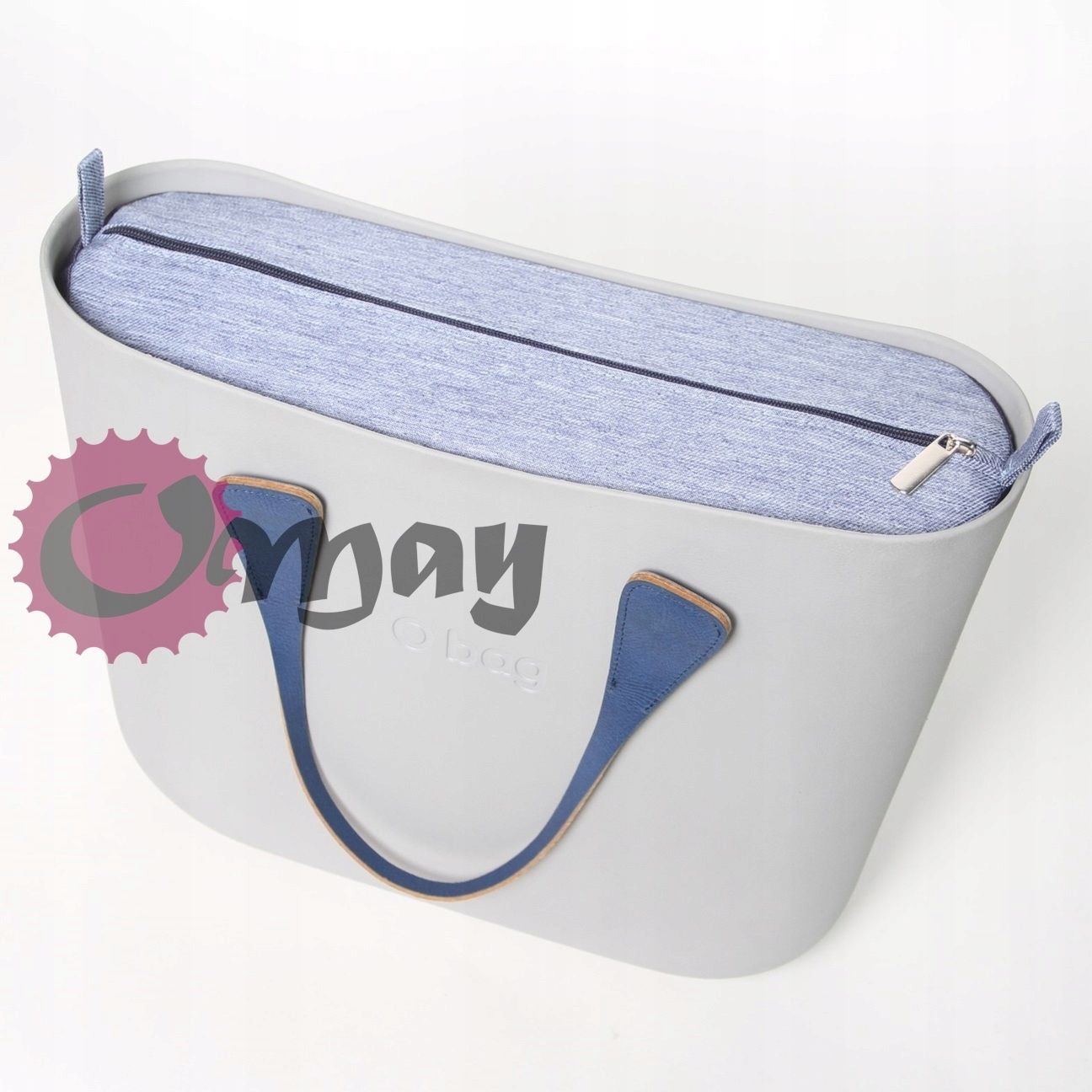 Granatowy organizer OBAG STANDARD jeans niebieski 2 kieszenie OMAY