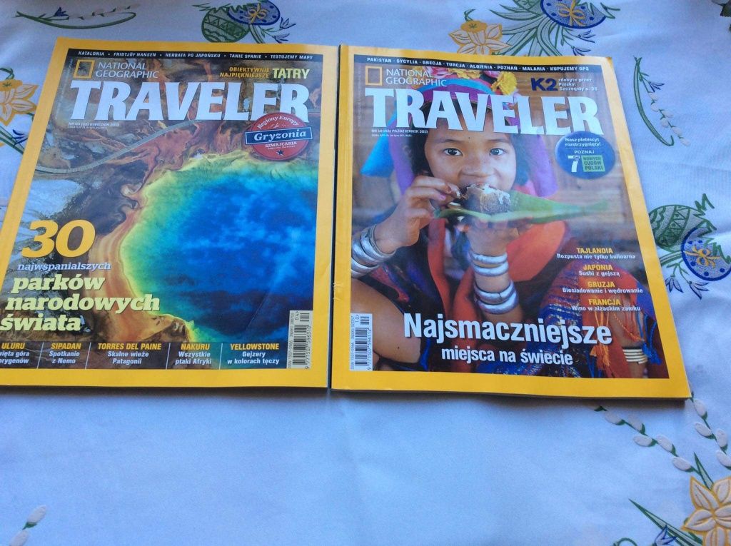 Magazyny/czasopisma o podróżowaniu 6 sztuk