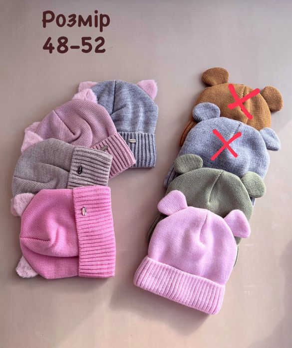 Шапка дитяча дівчинки девочки хлопчика мальчика зимняя зимова