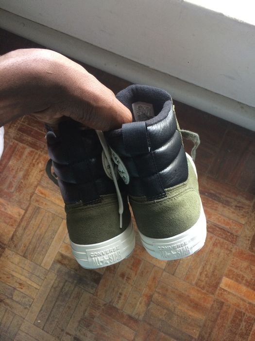 Converse Verde - Tecido Quente para o Inverno