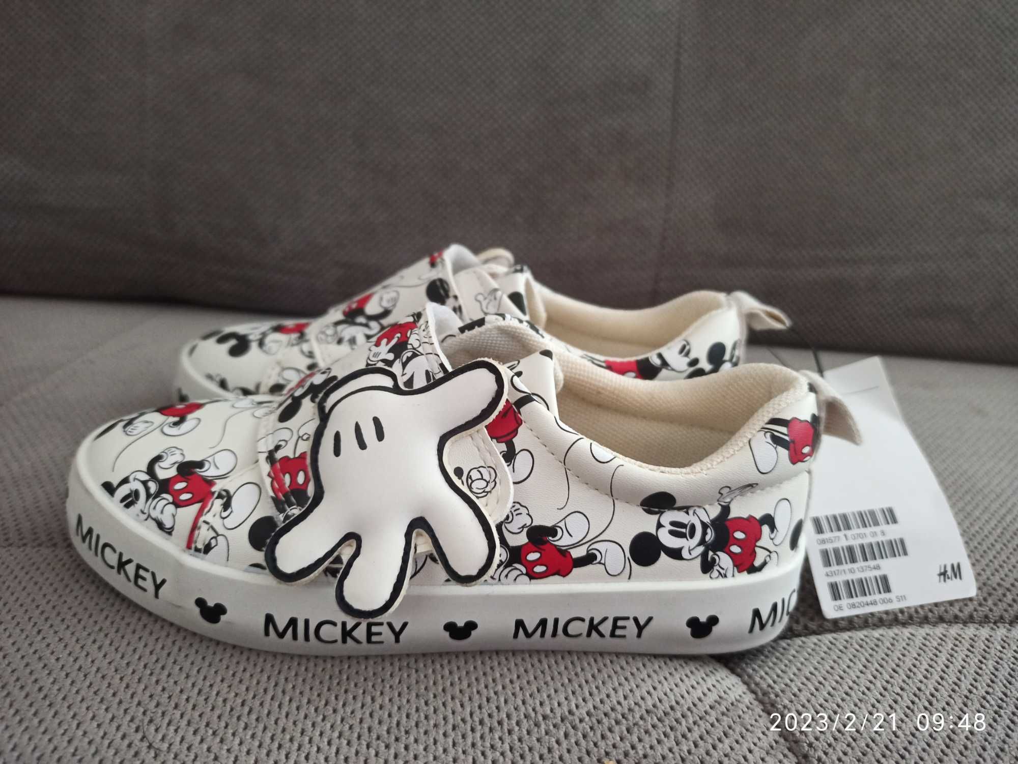 Trampki chłopięce H&M Mickey 28 (18 cm) Nowe