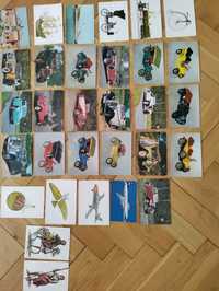 Kolekcjonerskie pocztówki/kartki pocztowe samochody - sztuk 31