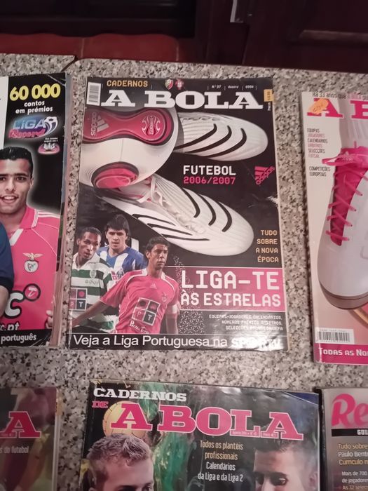 Conjunto de 7 Revistas de Futebol