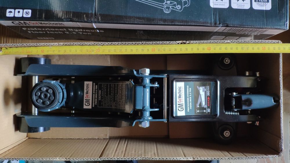 Домкрат підкатний гідравлічний ЖАБА 2.5T H-80/360MM HFJ36025 Німеччина