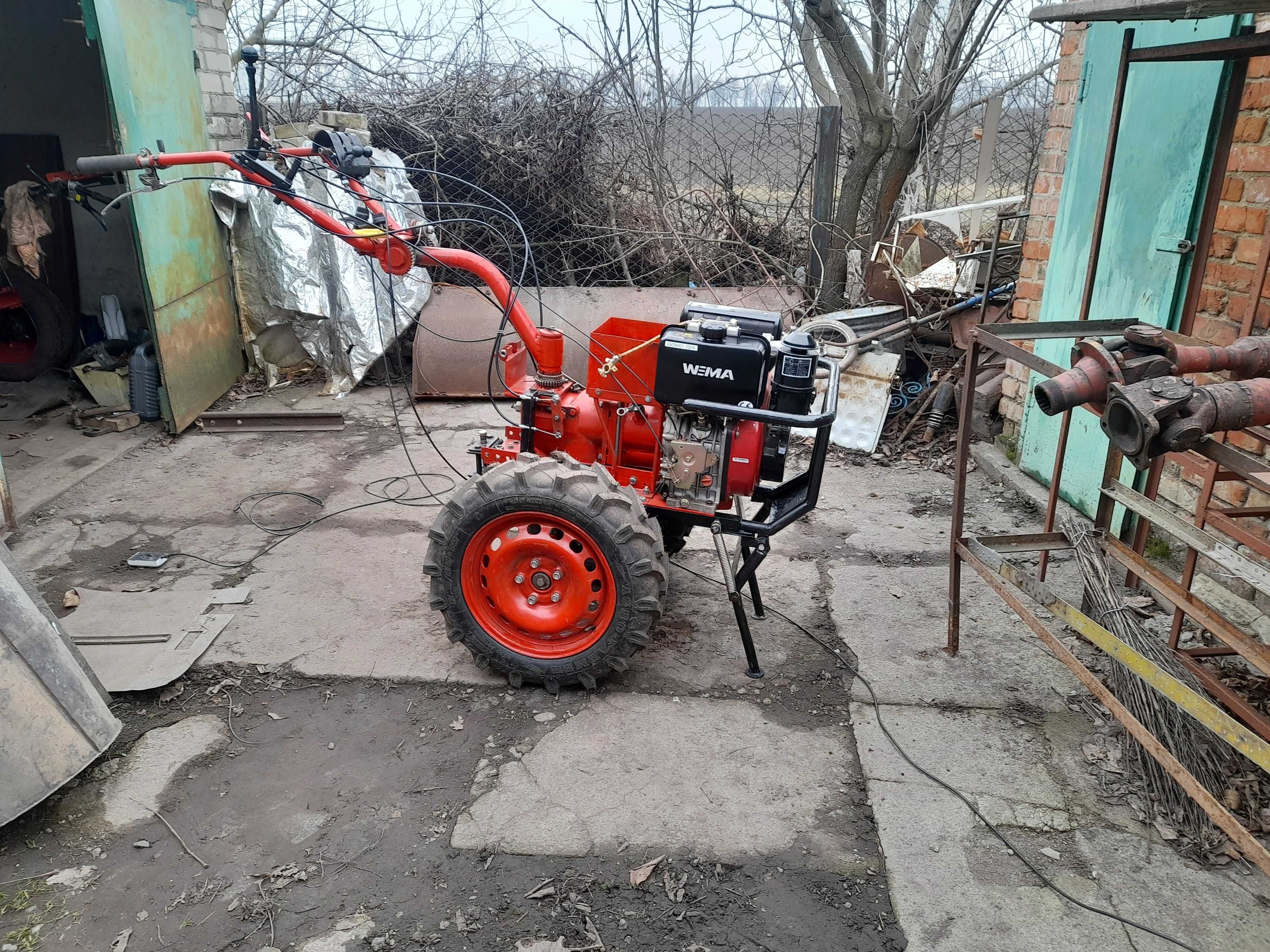 Мотоблок ДТЗ-9.5д з ходозменшувачем і розблокіраторами