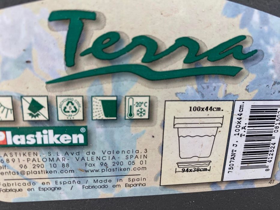 Vaso grande plastico