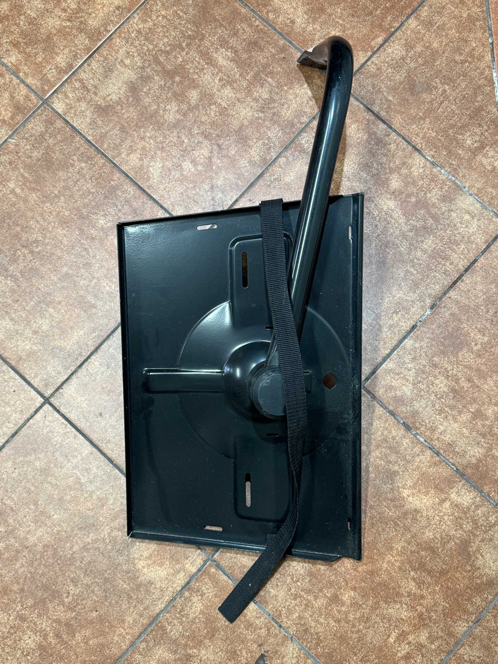 Uchwyt podstawka na TV monitor laptop czarny + pasek mocujący
