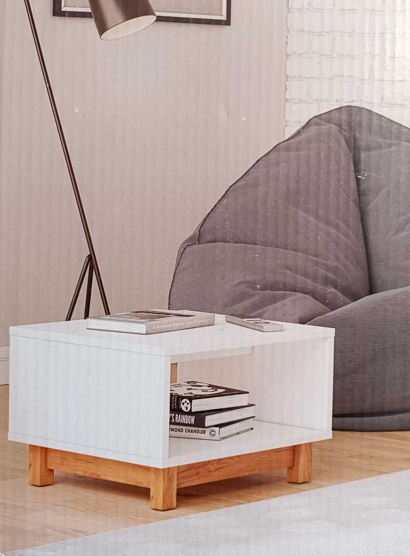 Stolik kwadratowy w stylu skandynawskim 35x50x50cm