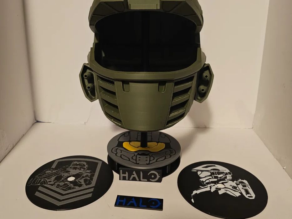 Suporte para Capacete Halo com Faces Intercambiáveis