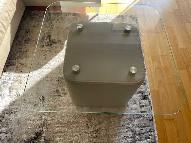 Narożnik skórzany + stolik kawowy - używany