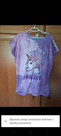 Bluzeczka unicorn 146 cm