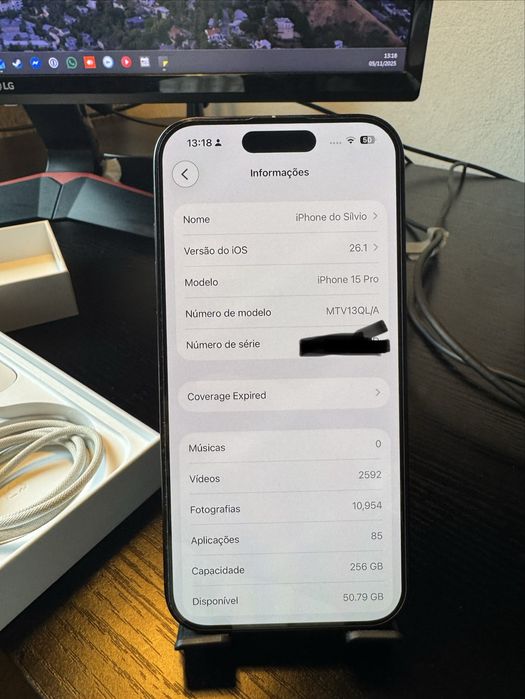 iPhone 15 Pro 256GB – Preto Titânio