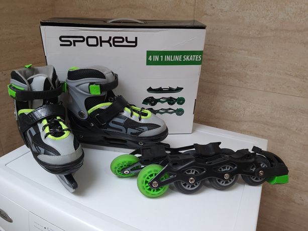 Łyżwy, rolki, wrotki, łyżwo-rolki Spokey Quatro 4w1