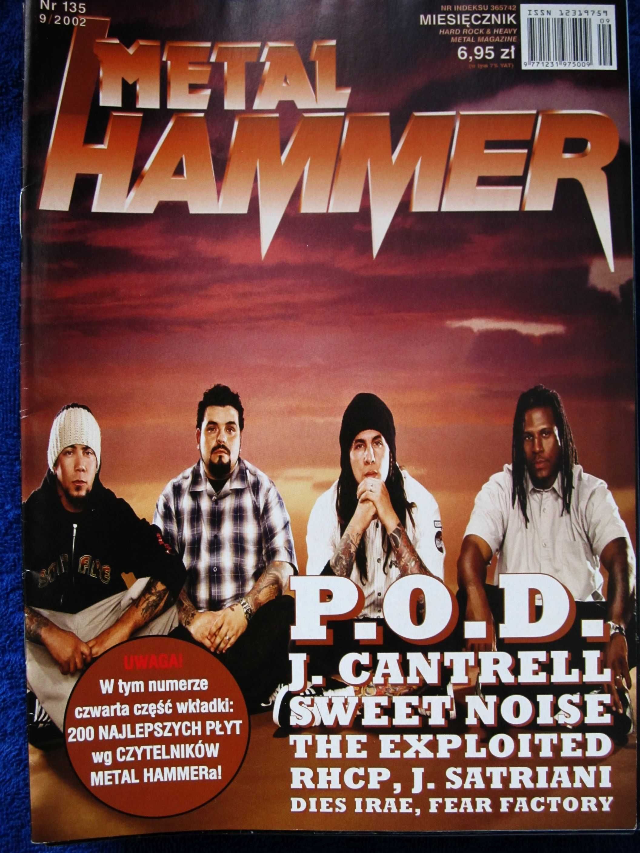 Metal Hammer 9/2002 P.O.D.,J.Cantrell,Sweet Noise,The Exploited