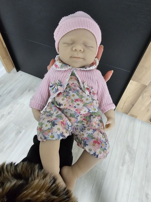 Reborn Pascale, silikonowa lalka,jak prawdziwa, otwiera usta!