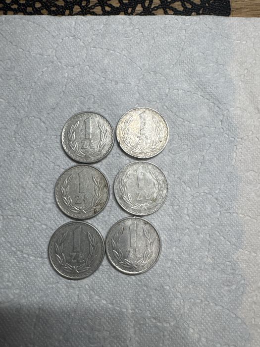 1 zł, 50 gr, 20 gr z czasów PRL