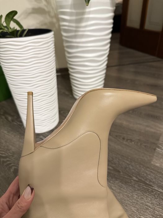 Сапоги женские бежевые