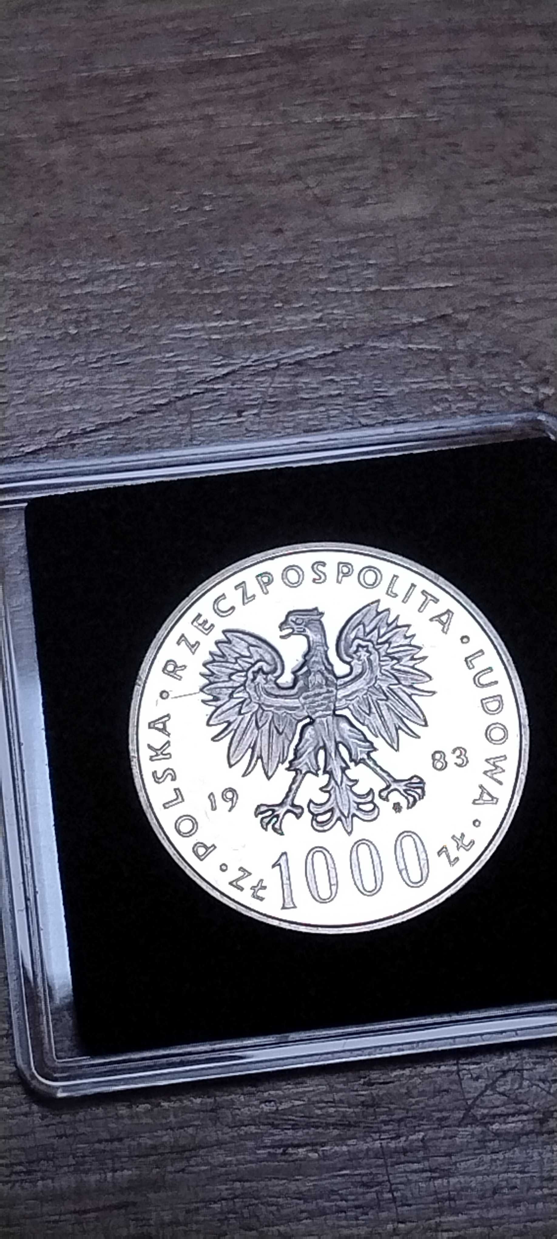 1000zł Jan Paweł ll 1983r srebro moneta prl