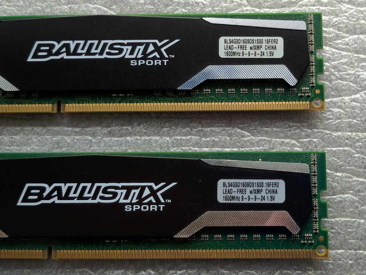 Комплект памяті Crucial Ballistix Sport 8GB DDR3 (2x4GB) 1600 MHz