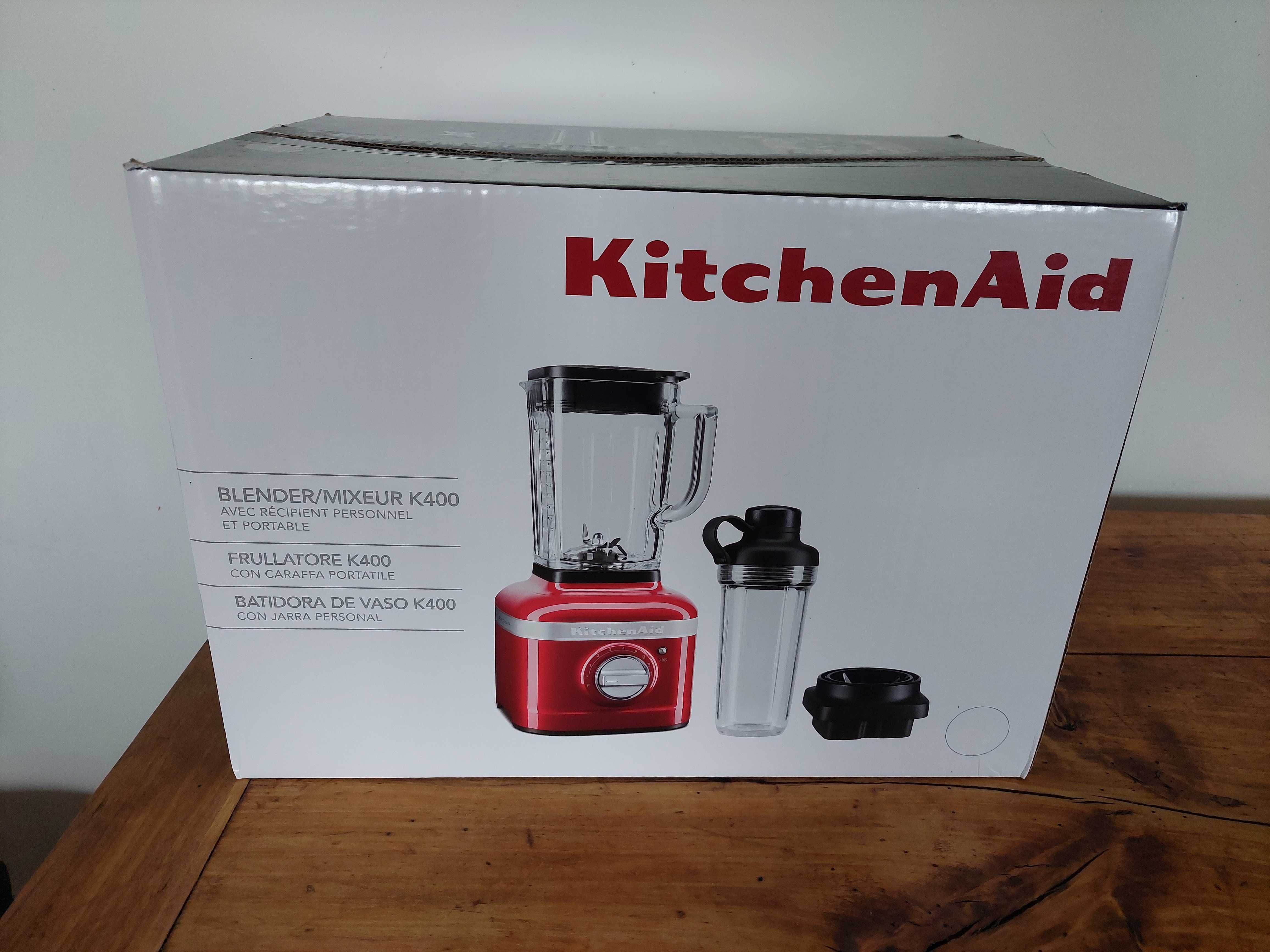 KitchenAid K400 + Bidon 5KSB4034ECA Czerwony Karmelek