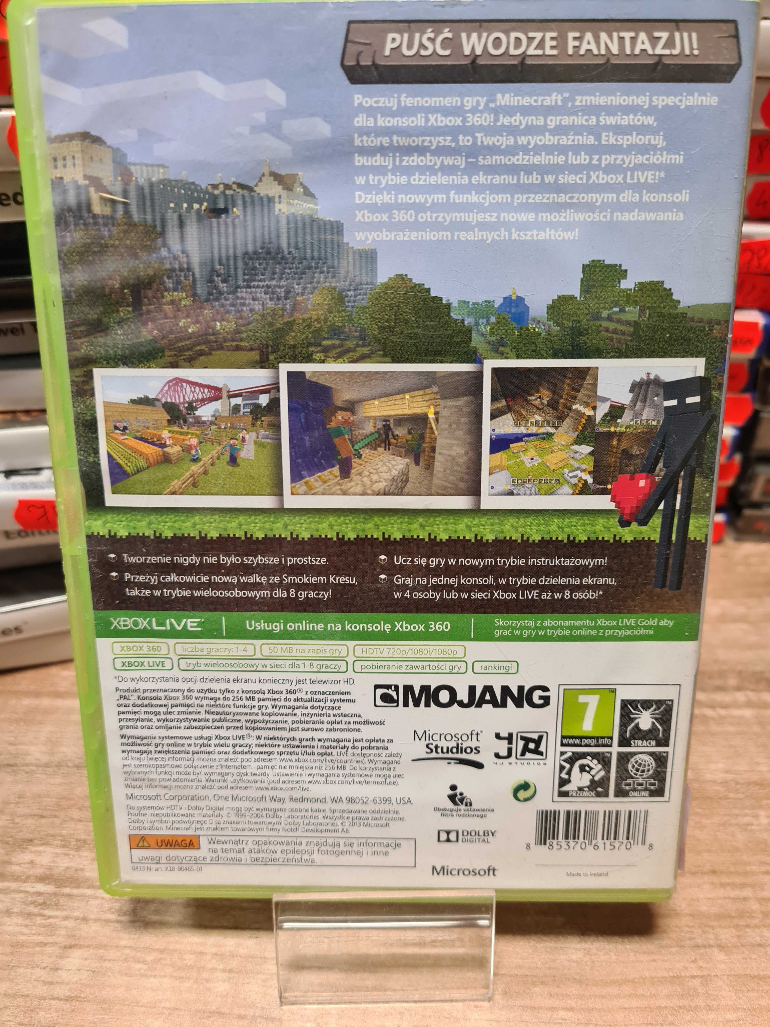 Minecraft XBOX 360, Sklep Wysyłka Wymiana