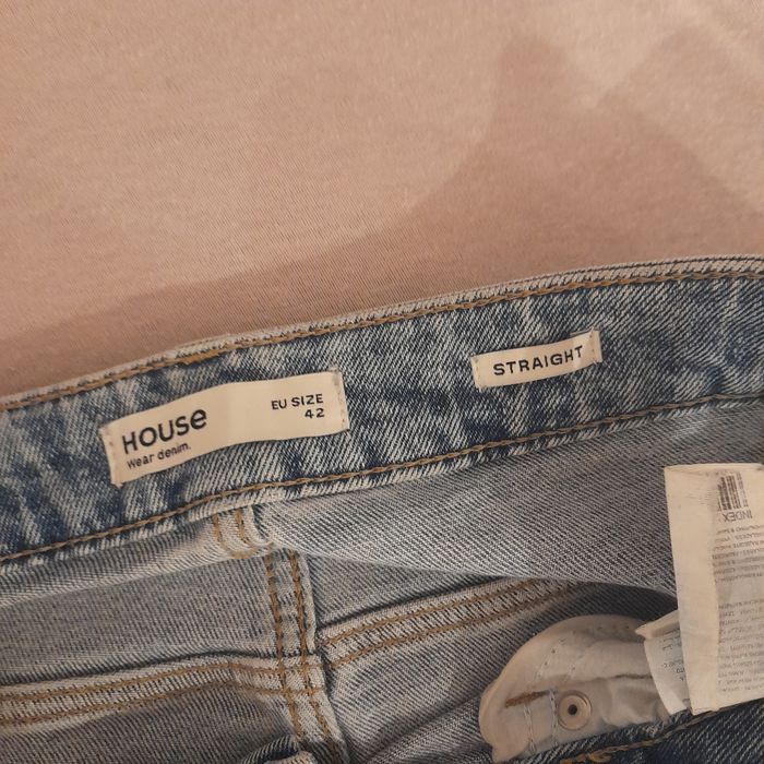 Spodnie jeansy jasno niebieksie sinsay