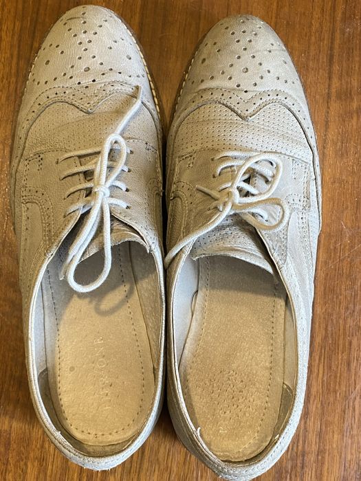 Женские туфли оксфорды броги натуральная кожа 38