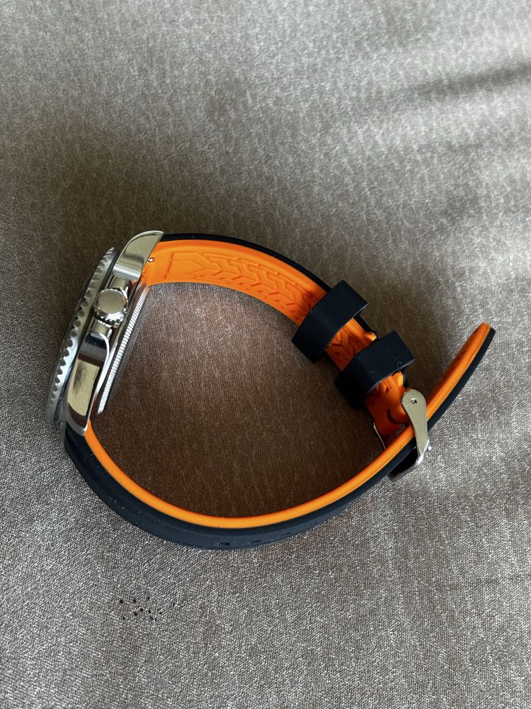Relogio automatico GMT com mecanismos Seiko NH34