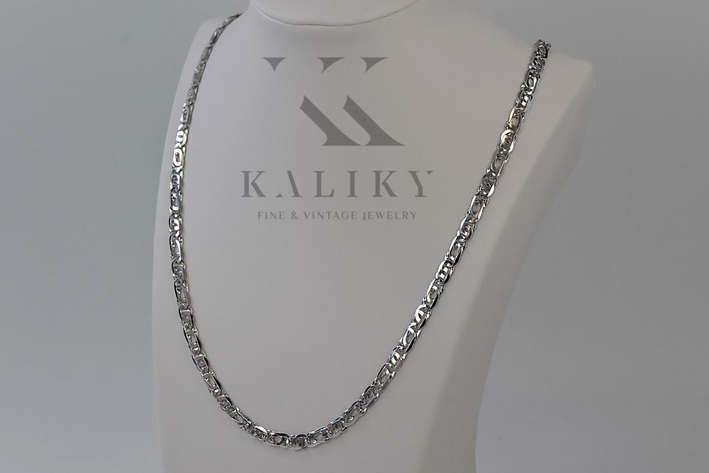 Łańcuszek z białego złota 14k 585 Tygrysie oko włoski cc021w 3,5mm Wr