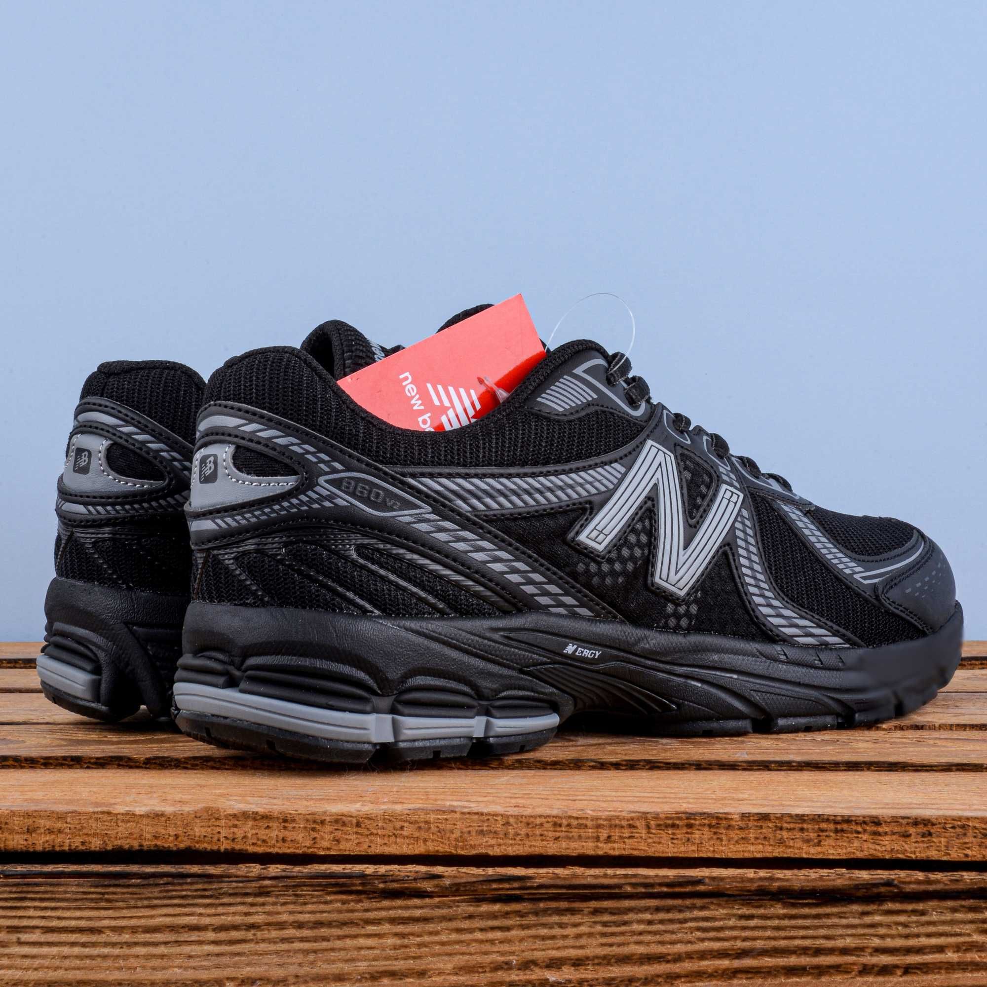 (1799) Чоловічі Кросівки New Balance 860v2 чорні (41-45) нб нью беленс