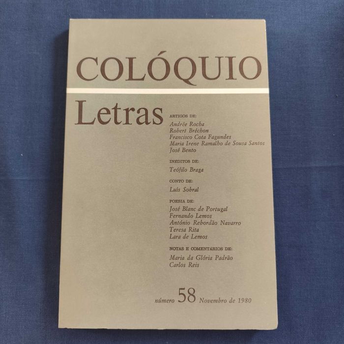 Revista Colóquio Letras 58 - Novembro 1980