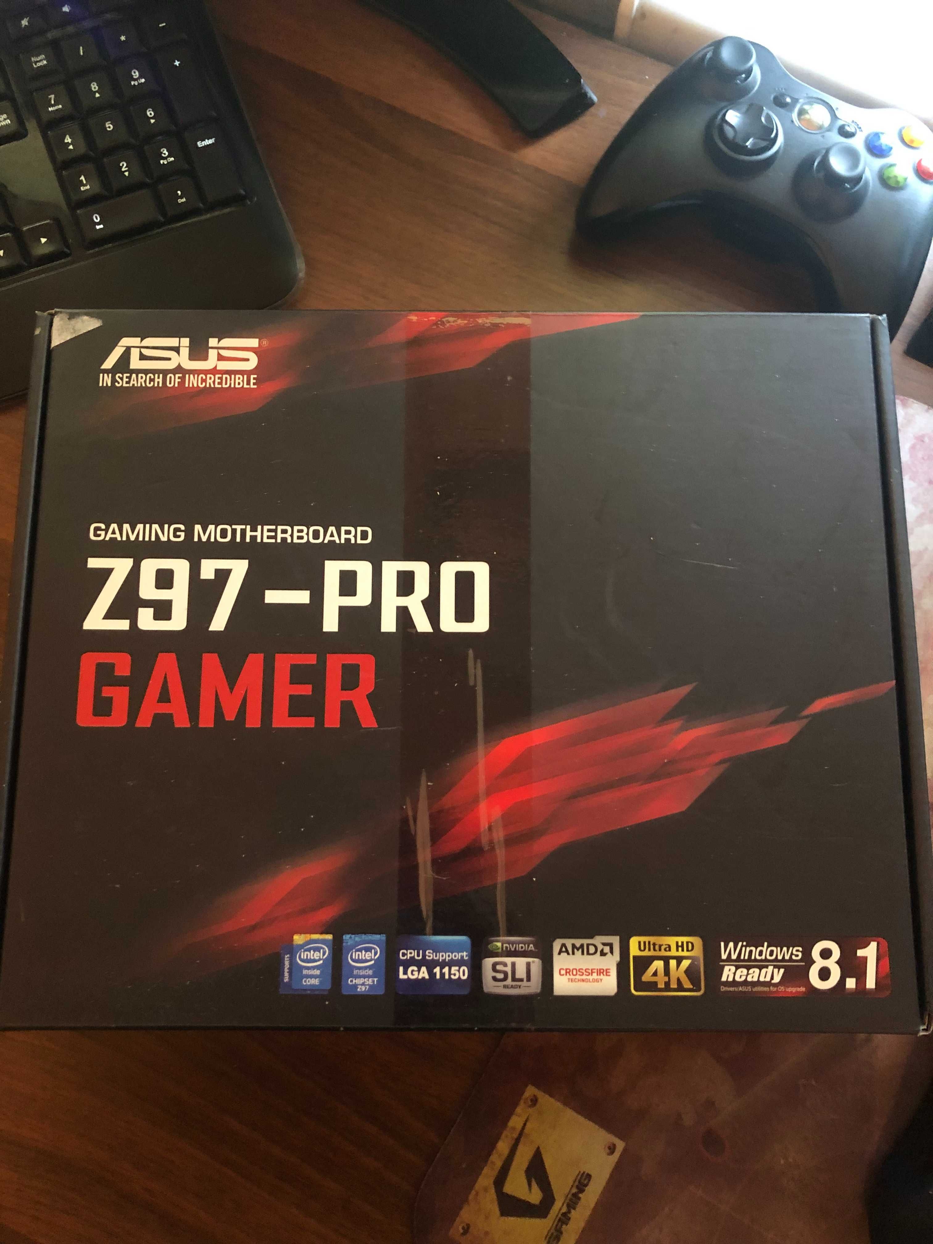 Комплект Мат плата Asus Z-97 Intel Core i5 4690K DDR3 1866Mhz 2x8Gb