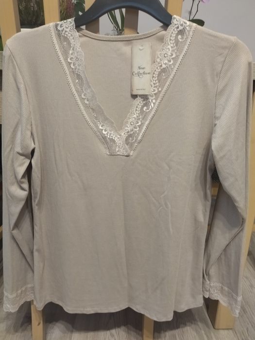 Bluzka damska L-XL, nowa, beż