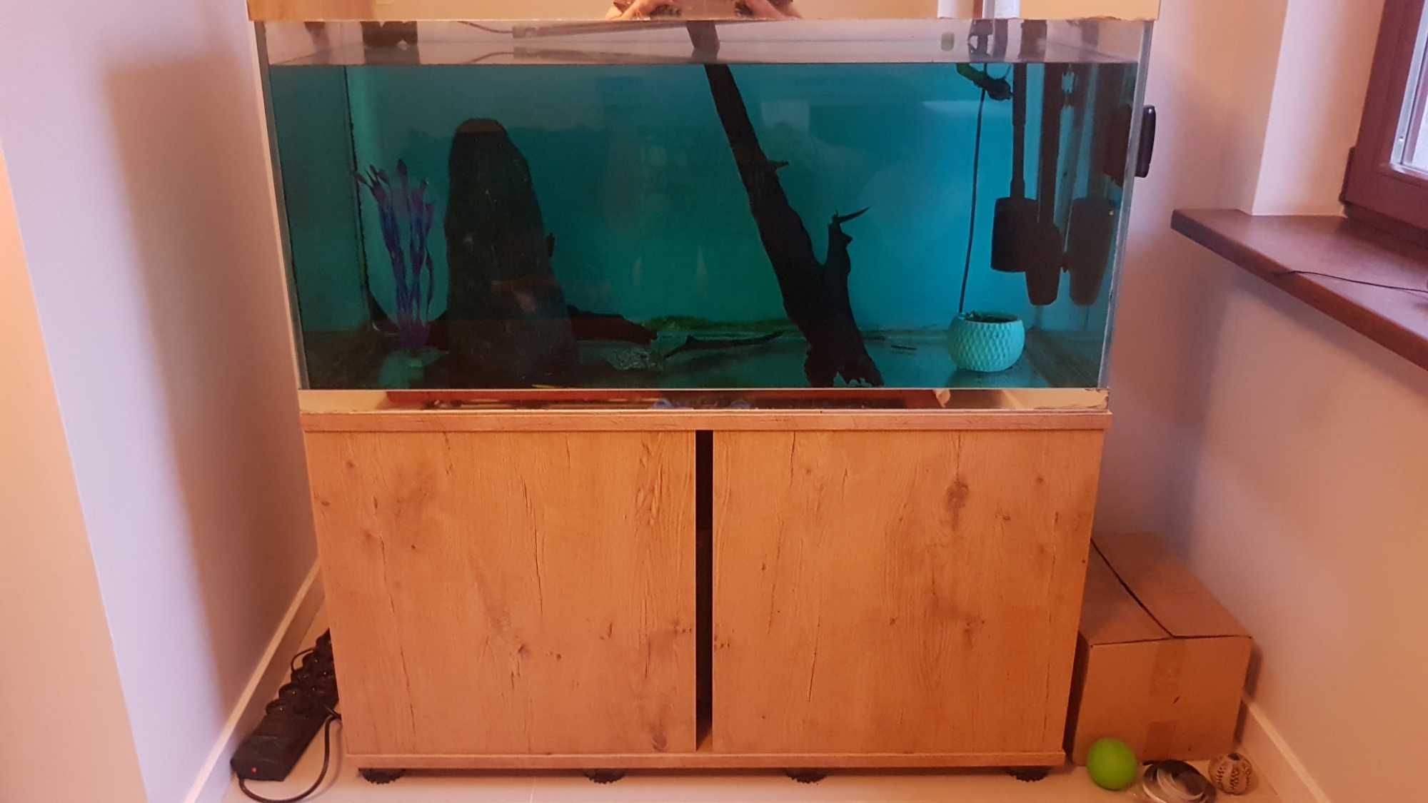 Zestaw : akwarium 360L ,fluval FX6 ,JBL CristalProfi 1501,  szafka  ++