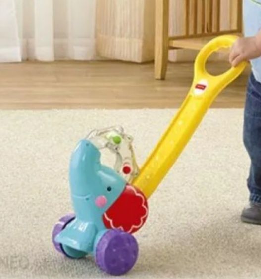 Piłeczkowy słonik pchacz chodzik jeździć fisher price