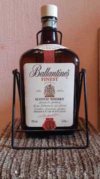 Бутылка от Виски Ballantine's Finest 3 л с подставкой качелька