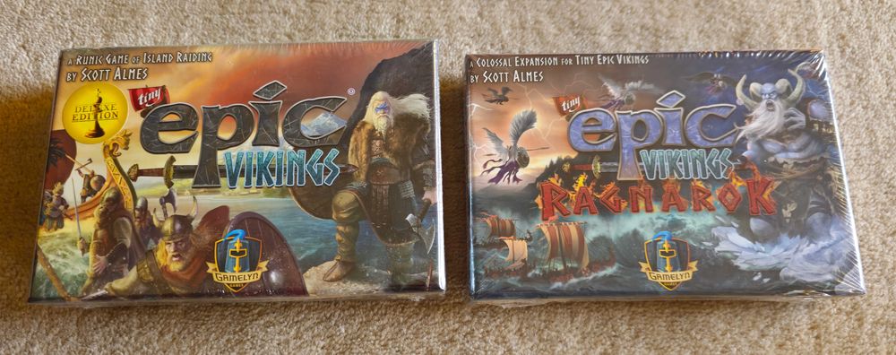 Tiny Epic Vikings DELUXE z KS + dodatek RAGNAROK wszystko w wersji EN