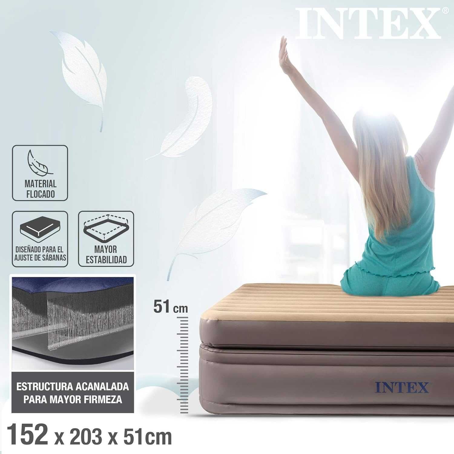 INTEX 64164 ND dmuchany materac pompka