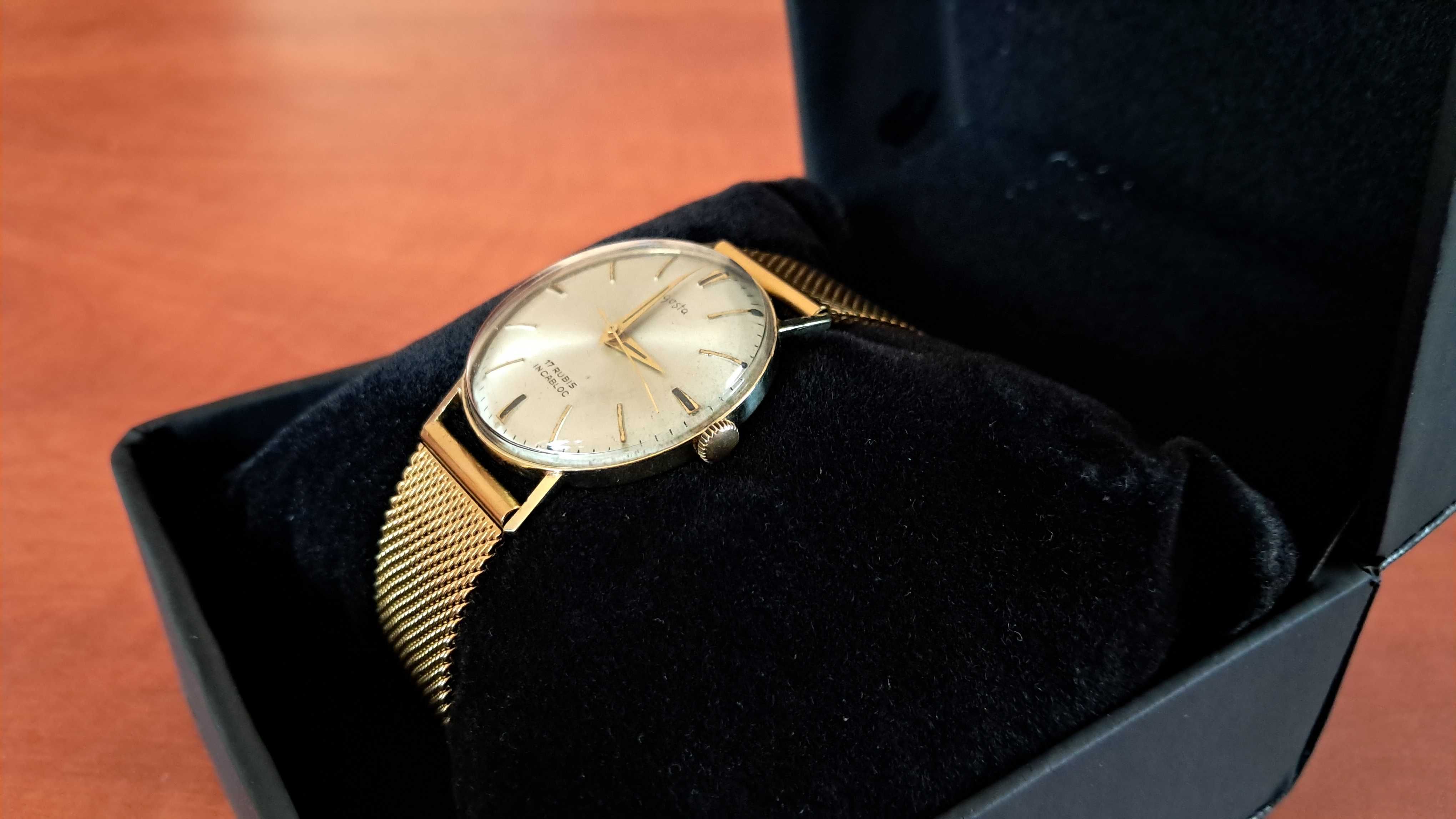Złoty zegarek EGOSTA 14K !!!  pr. 585 ( lite złoto )