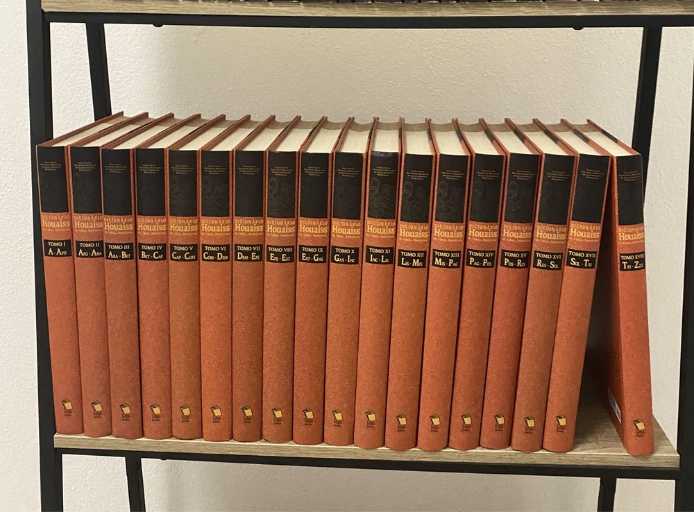 Dicionario Houaiss 18 volumes decorativos