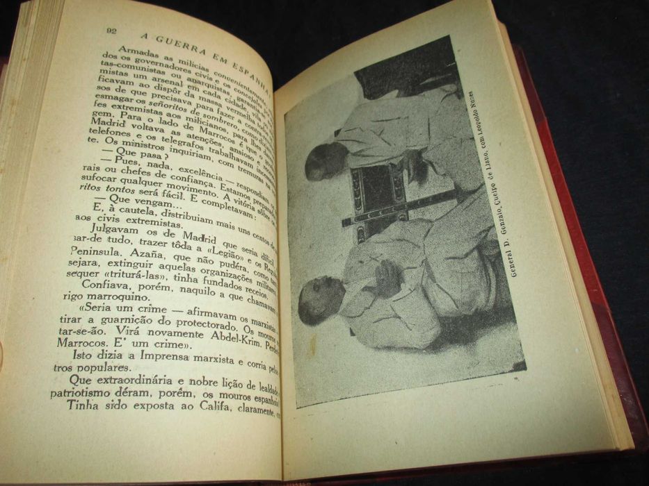 Livro A Guerra em Espanha Leopoldo Nunes 1936