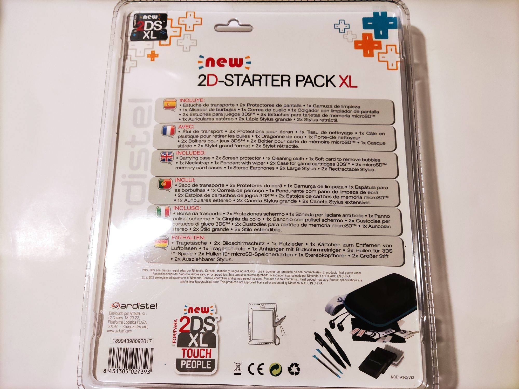 Starter Pack Nintendo 2DS XL novo