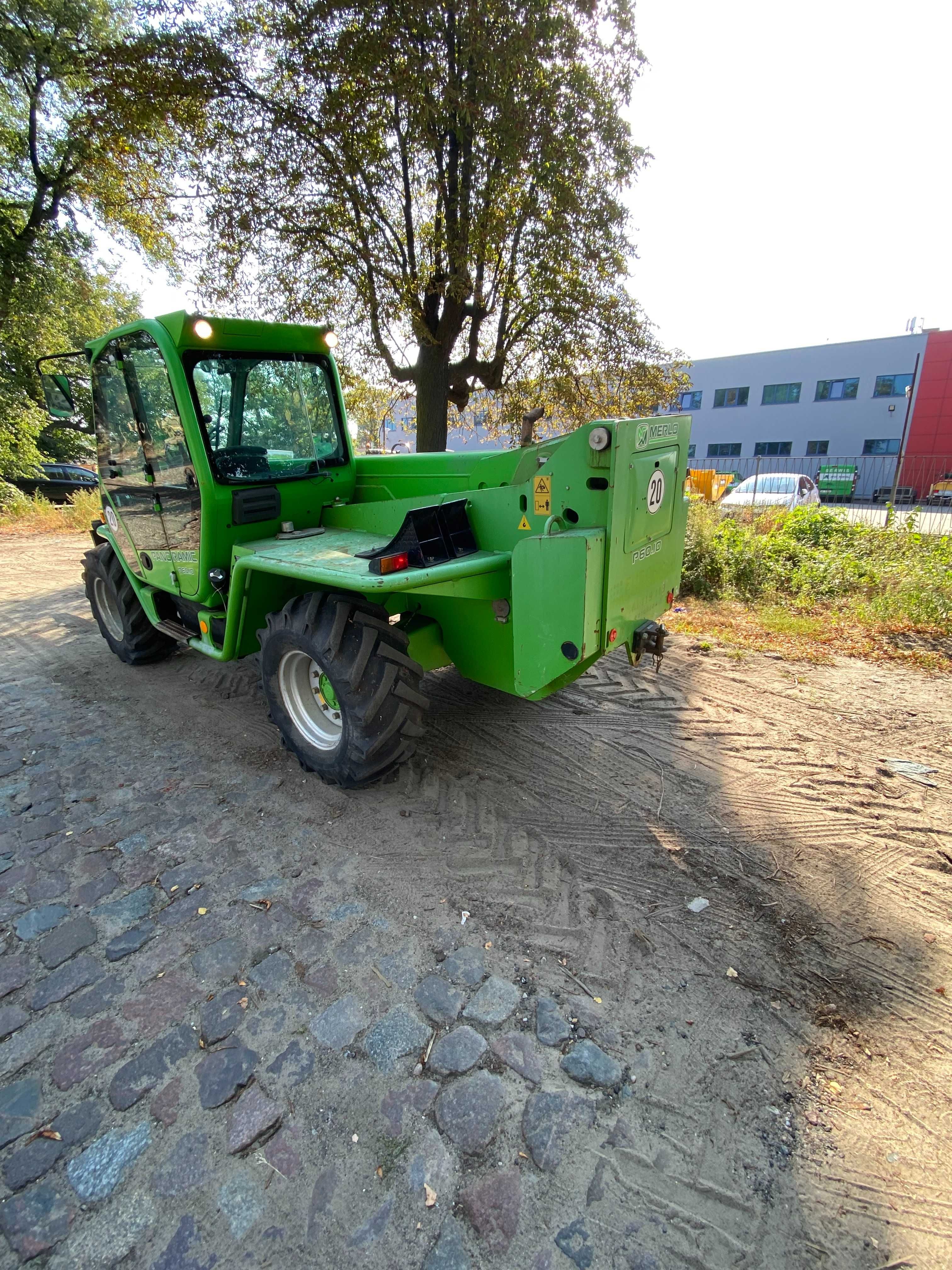Ładowarka teleskopowa Merlo P60.10 , 2010 rok,   4066 mth łyżka widły