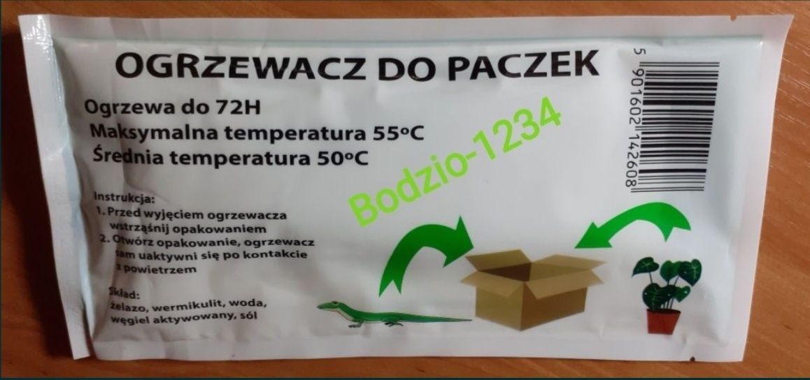 Heatpack tylko dla osób kupujących u mnie żywe stworzenia.