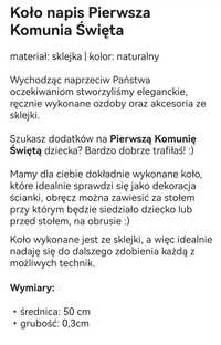 Komunia święta sklejka