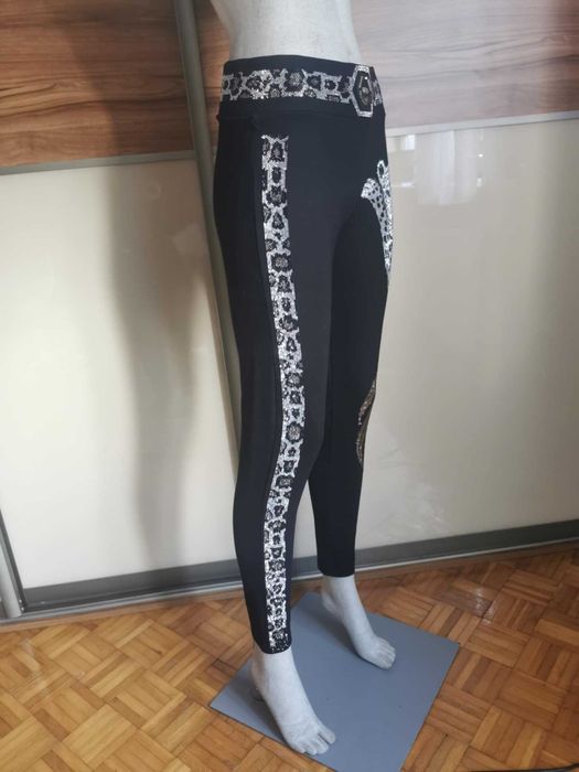 Leginsy Tatu z tygrysem z cyrkoniami srebrnymi