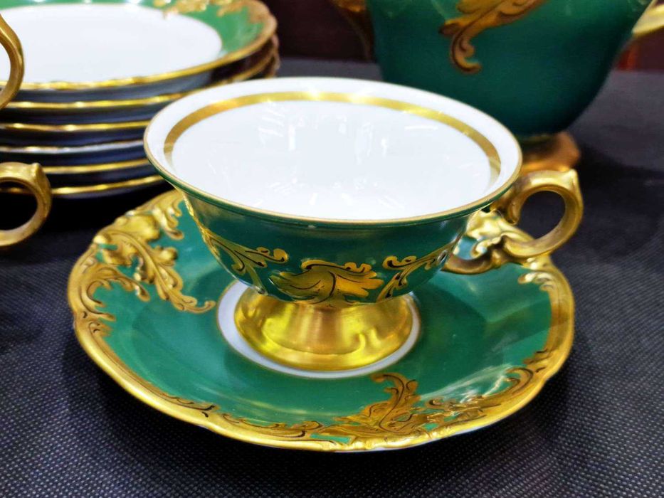 Serwis Wawel Złoty Liść Fryderyka szmaragdowy