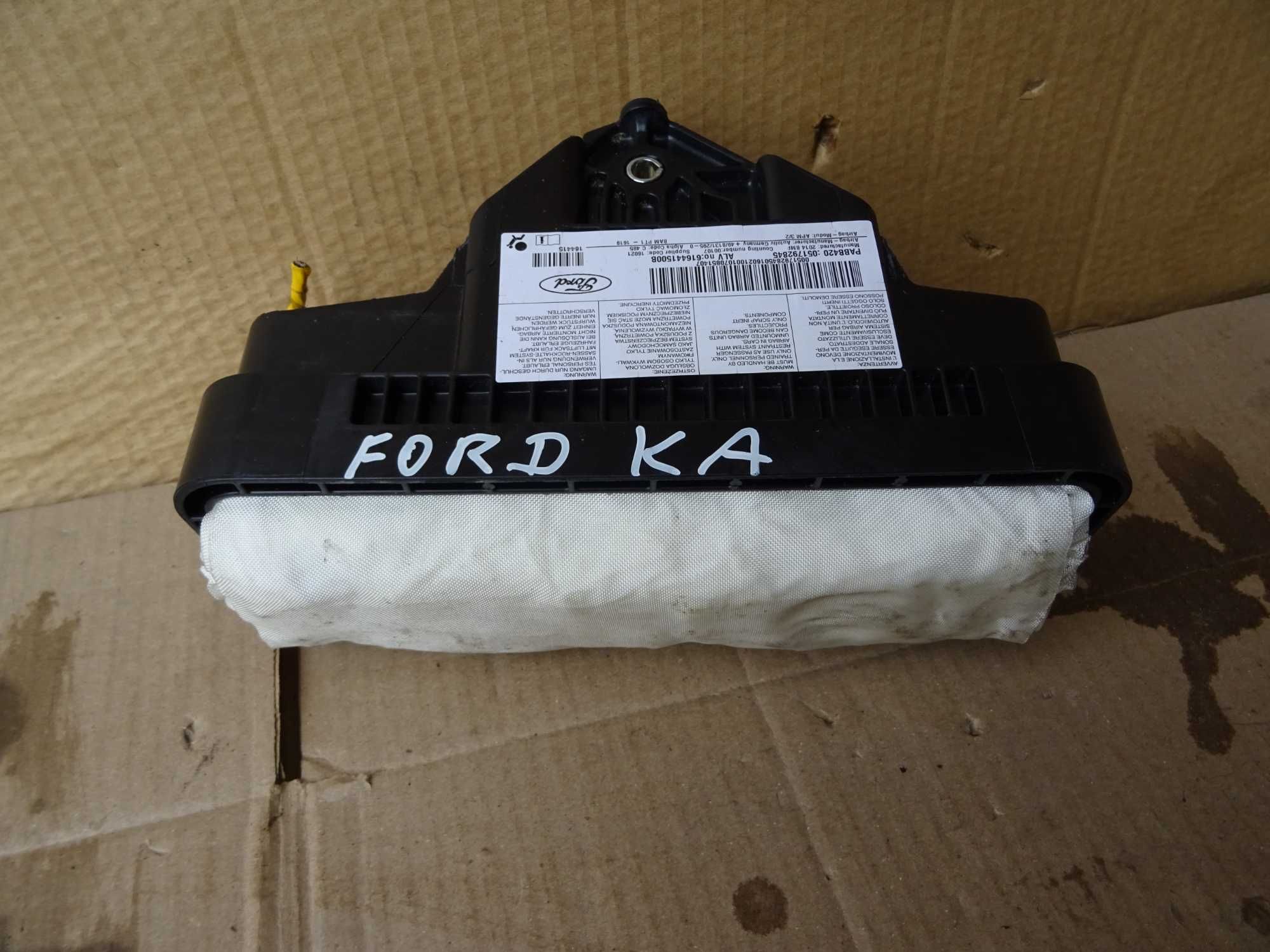Poduszka Airbag Pasażera Ford Ka Mk2 II 2014