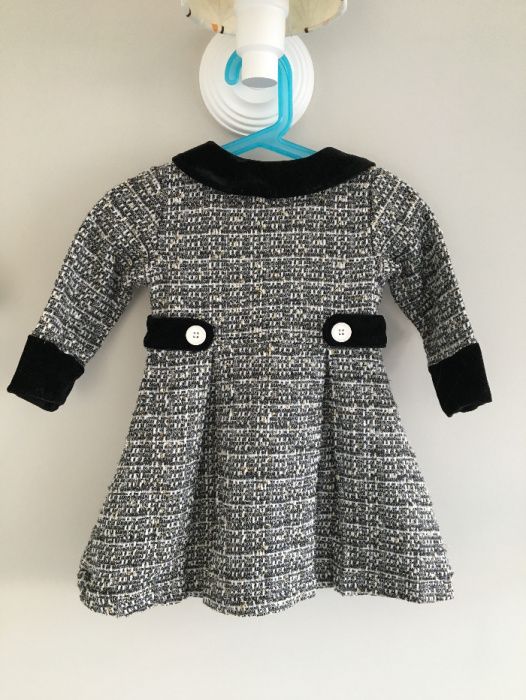Elegancki płaszczyk dla dziewczynki – ok. 86 cm